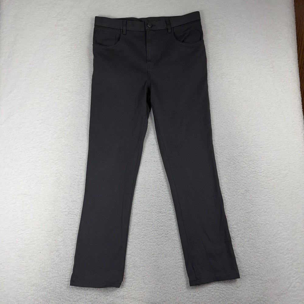 Hart Schaffner Marx Jeans Gray Stretch Straight Fit Cotton 32x30 (Fits 34x28.5)